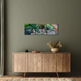 Obraz - Chameleon (s hodinami) (90x30 cm)
