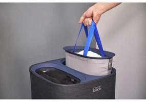 Antracitovosivý látkový kôš na bielizeň 2x30 l Tota – Joseph Joseph