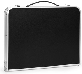 MultiGarden Turistický skladací stolík 60x40 cm - čierna MultiGarden