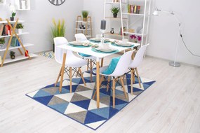 AKCIA Biely jedálenský stôl ADRIA 120x80 cm II. akosť