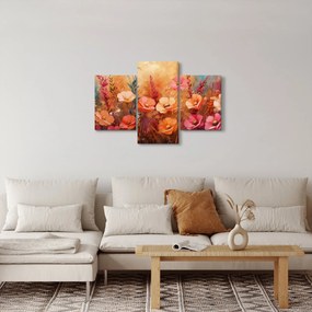 Obraz - Lúčne kvety, maľba (90x60 cm)