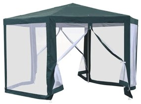 Tempo Kondela Stanový altánok do záhrady, 3,9x2,5x3,9m, zelená/biela, RINGE TYP 1+6 bočných strán