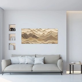 Obraz - 3D línia hôr (120x50 cm)