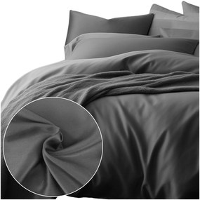 SATÉNOVÉ OBLIEČKY SATINLOVE CLASSIC 200X220 CM, 2KS 70X80 CM SIVÉ
