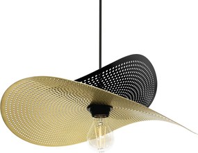 Toolight Toolight, stropné svietidlo 1xE27 APP1471-1CP, čierna-zlatá lesklá, OSW-02448