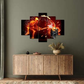 Obraz - Hudba v plameňoch (150x105 cm)
