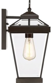 Quoizel QZ-RAVINE2-M-Vonkajšie nástenné svietidlo RAVINE 1xE27/60W/230V IP44 hnedá