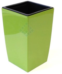 Schetelig CUBICO P hranatý kvetináč, sivý, ↔ 16 x ↕ 26 cm