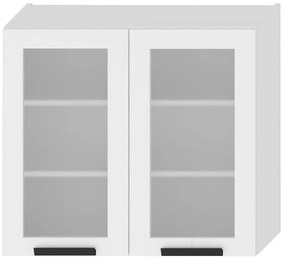 Kuchynská skrinka Denis ws80 biely satén mat/biela