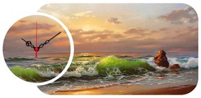 2 kusy dekoratívnych nástenných hodín Ocean viacfarebné