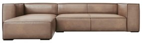 Svetlohnedá kožená rohová pohovka (ľavý roh) Madame - Windsor &amp; Co Sofas