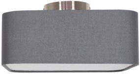 CLX Moderné stropné osvetlenie BARLETTA, 2xE27, 40W, šedé