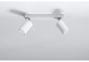 Sollux SL.0088 - Bodové svietidlo RING 2 2xGU10/10W/230V biela