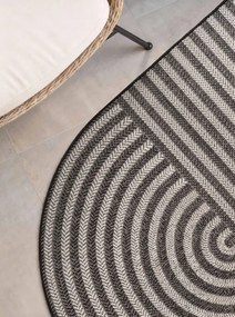 Koberec Ted Baker Haringey Woodfield čierny / biely ovál