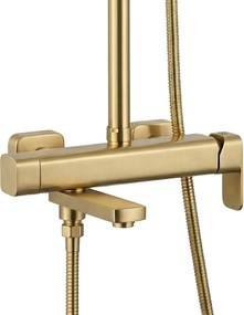 Rea Arlo, sprchový set s vaňovou výlevkou, zlatá matná, REA-P7441