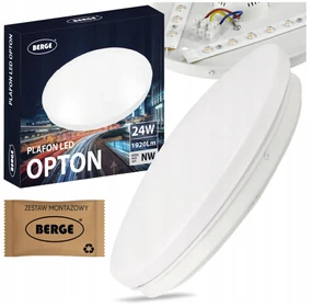 BERGE Prisadený LED stropný panel 24W 1920lm Okrúhly SZ