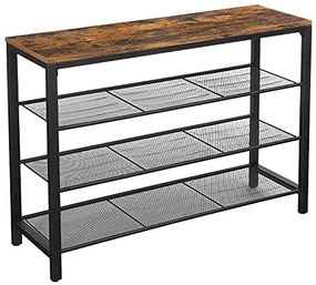 Stojan na topánky, 3 drôtené police, 72x100x30