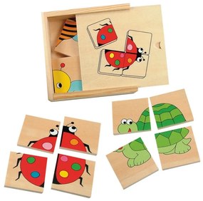 Woody Minipuzzle Zvieratká
