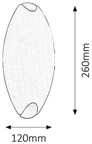 RABALUX Kúpeľňové nástenné svietidlo OPALE, 1xE27, 60W