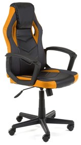 Otočná herná stolička FERO II čierno-oranžová