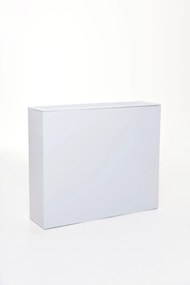 Kvetináč ELEMENTO, pozink, šírka 90 cm, biely