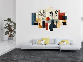 Obraz - Kubistické vázy (150x105 cm)
