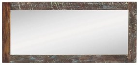 furniture-nabytek.cz - Masívne kúpeľňové zrkadlo Sumana II z recyklovaného dreva, lakované, hnedé – 130×60 cm