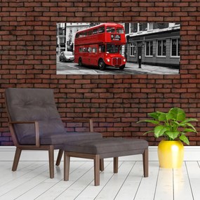 Obraz -Londýn s autobusom (120x50 cm)