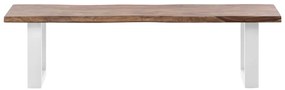 furniture-nabytek.cz - Masívna lavička Bullwer z palisandrového dreva, lakovaná, hnedá – 190×40 cm