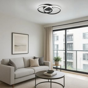 Stropné LED svietidlo Titano, 2x LED 12w, 4000k, b