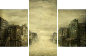 Obraz westernového mestečka (90x60 cm)