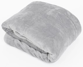 Baránková deka mikroplyš Exclusive 220 × 200 cm – Laura svetlo sivá
