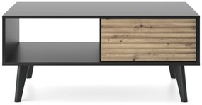 Konferenční stolek Willow II 104 cm dub artisan/černý