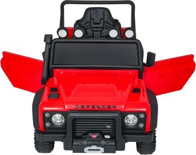 Elektrické autíčko Land Rover Defender 110 SVX červené