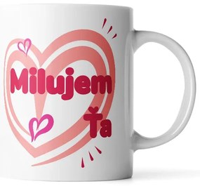 Sablio Hrnček Milujem ťa srdce - 890 ml - XXL