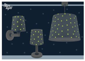 Dalber 82219T - Detské nástenné svietidlo STAR LIGHT 1xE27/60W/230V modrá