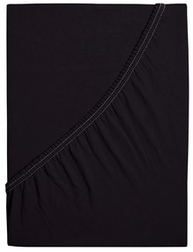 4Home jersey prestieradlo Premium čierna, 90 x 200 cm