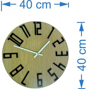 Nástenné hodiny z HDF - THOMAS