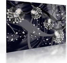 Sklenený obraz - Diamanty v priestore (70x50 cm)