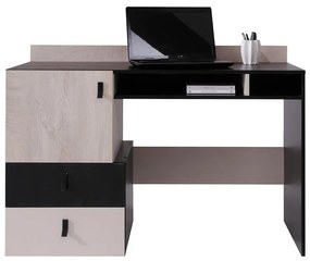 Písací stôl Planet Pl9 čierna/Dub/béžová