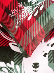 Obliečka na vankúš mikroplyš 70 × 90 cm – Merry Christmas