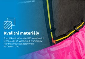 Marimex | Trampolína Marimex Standard 244 cm ružová + ochranná sieť + rebrík ZADARMO | 19000110