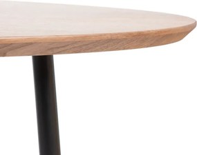 Jedálenský stôl SAVELMA naturálny s čiernymi nohami 892306