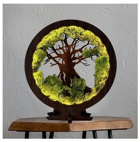 Li-Go 23631/DUB2 - LED Stmievateľná stolná dekorácia LED/12W/230V 30x31 cm dub