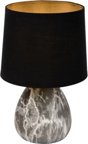 Lucide 47508/81/30 - Stolná lampa MARMO 1xE14/40W/230V čierna