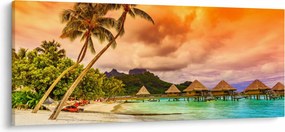 Obraz - Ostrov Bora Bora (120x50 cm)