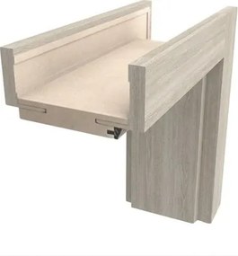 Obložková zárubňa DRE 70 cm dub pískový pre hrúbku steny 14-16 cm pravá O4DPI70P