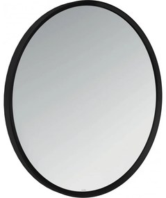 AXOR Universal Circular okrúhle nástenné zrkadlo s kovovým rámom, priemer 600 mm, matná čierna, 42848670