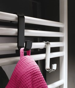 Aqualine Aqualine, háčik na vykurovacie teleso, termoplast, čierna, 202514