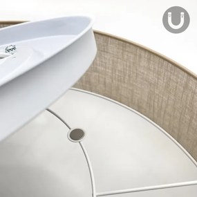 Brilagi - LED stropné svietidlo SIRIJA 4xE27/60W/230V pr. 60 cm béžová